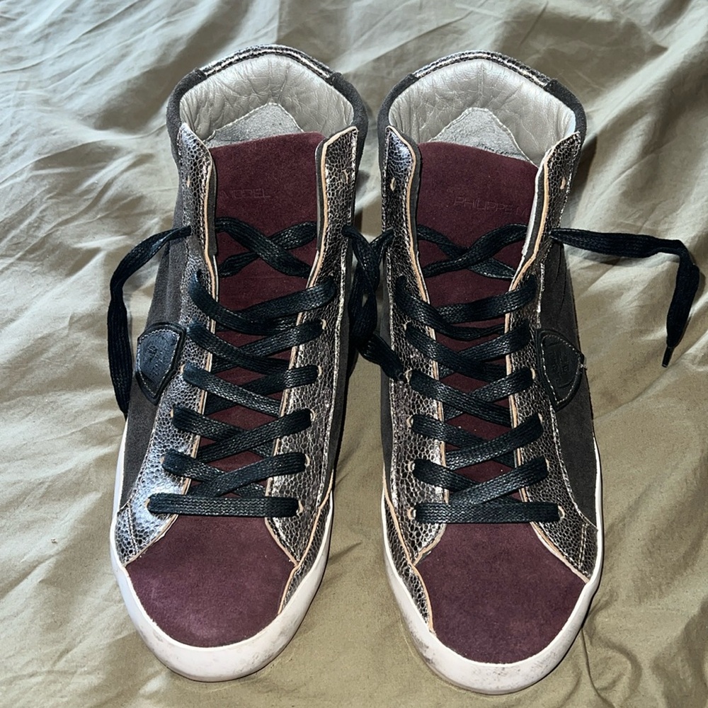 Philippe Model High Top Suede Sneakers